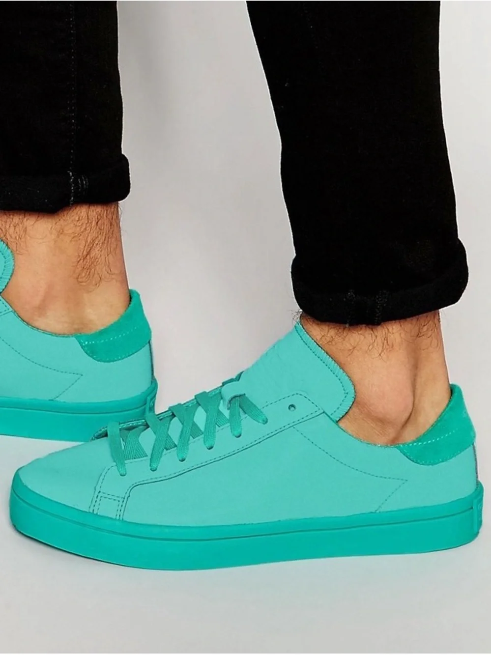 adidas Turquoise Low-Top Athletic Sneakers